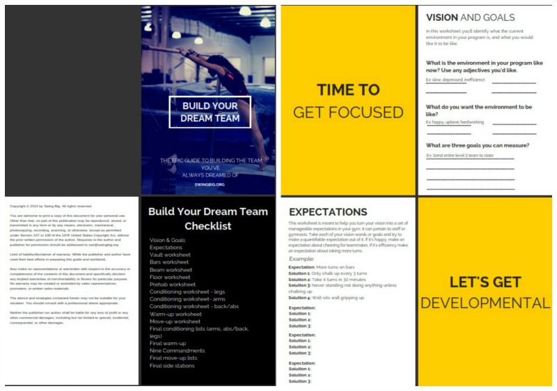 Dream Team Workbook preview