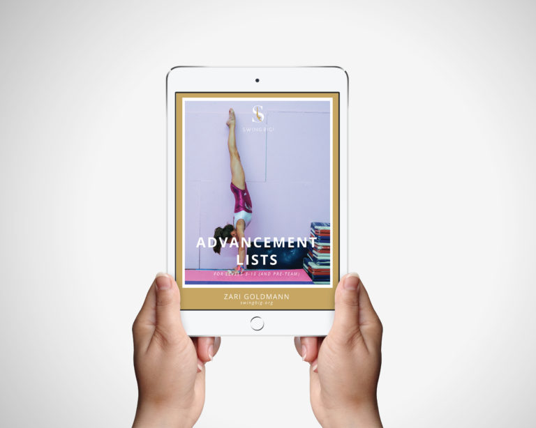 More beam back handspring drills swing big 